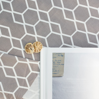 綿生地20水平織コットンモダングレー2種