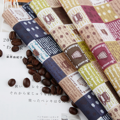 綿混茶コーヒーカップ3種