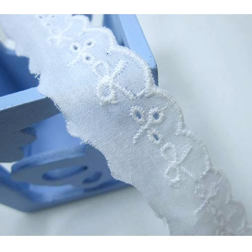 レース生地刺繍レース布綿032子供リボン2種