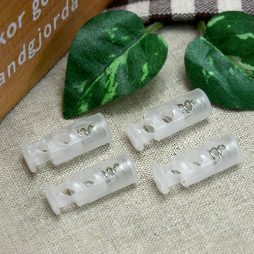 紐調節ストッパー半透明4eaマイナス2穴38187