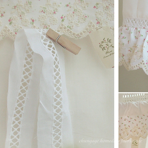 레이스원단 자수 레이스천 コットン009 사다리테이프 3종