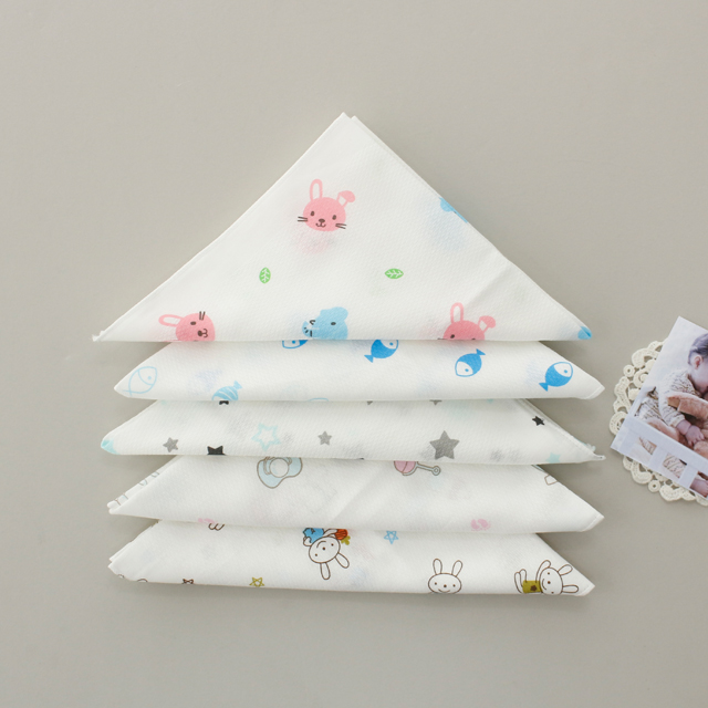 完成品)エンボスガーゼハンカチ(5種)NO.2