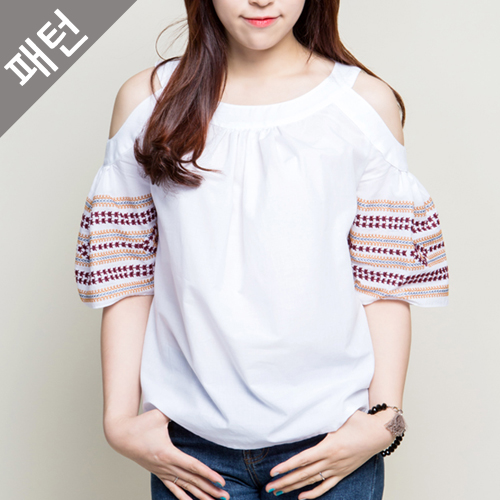 パタン子供女性のブラウスP890