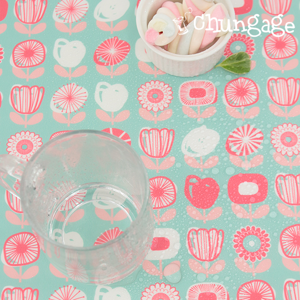 防水布 DTP 防水布 広幅花柄生地 花柄生地 デアルクロイ