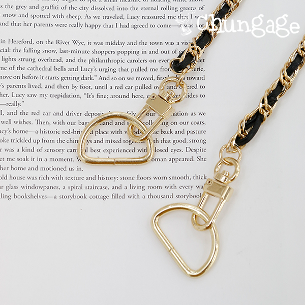 Dリングバッグ紐バッグ部資材連結金4本入り3種