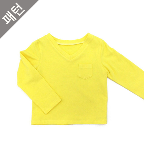 パタン児童TシャツパタンVネックTシャツパタン服パタンP109