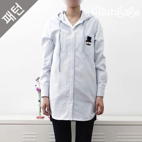 服パターン女性シャツロングフード服作り服パターンP112