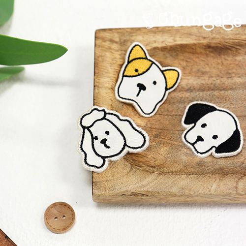 熱接着ワッペンツメ刺繍パッチワッペン3種087