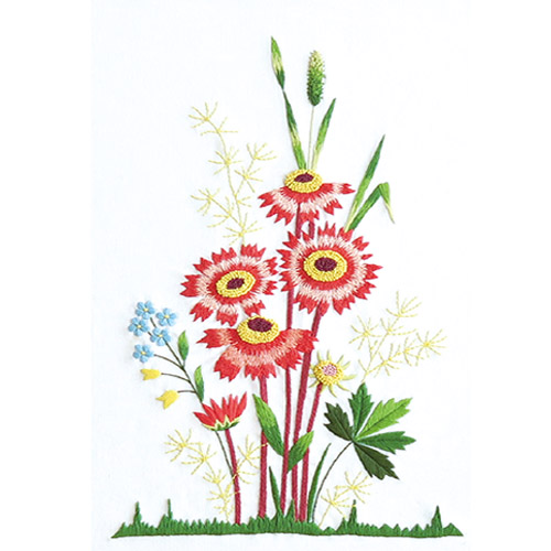 フランス刺繍パッケージDIYキットお花フロリップCH511150