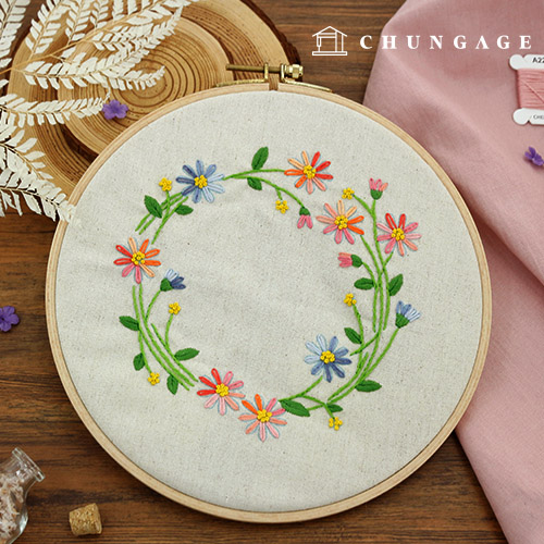フランス刺繍パッケージDIYキットお花たちお花香りCH511123