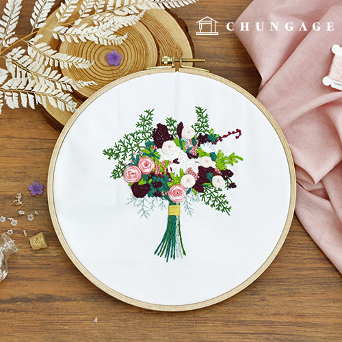 フランス刺繍パッケージDIYキットお花春オーラCH511160