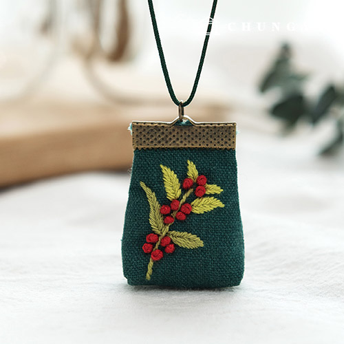 フランス刺繍パッケージDIYキットレッドベリー2種CH512507