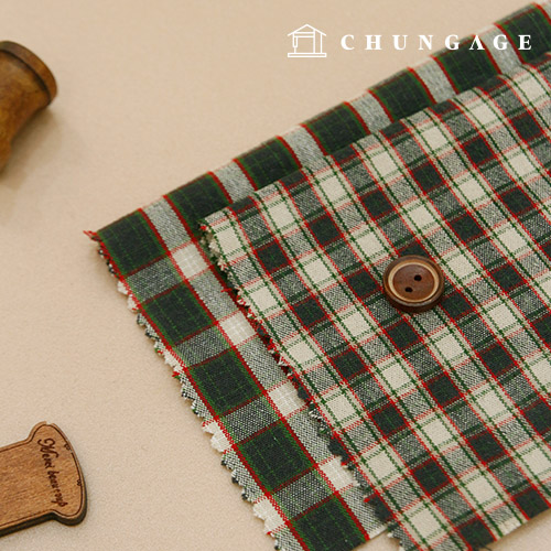 20数先染め生地キルトチェックコットンウッディーチェック2種