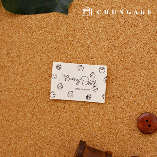 綿ラベル両接スマイルベーカリーナチュラル5個入りKL038