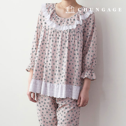 服のパターンの女性のパジャマセット衣装パターンP1365