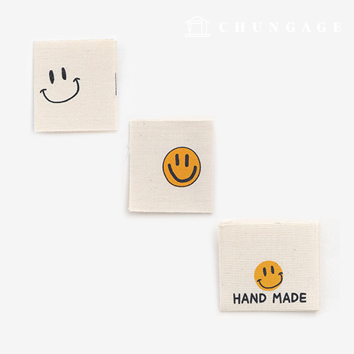 フィットラベル コットンラベル 今日もスマイル3種 LB029