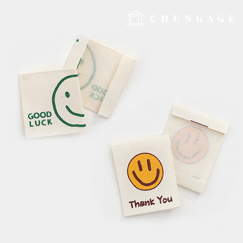 綿ラベル両接今日もスマイル2種LB030