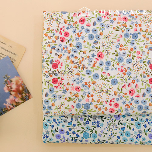 20数綿生地ロマンスフローラ2種