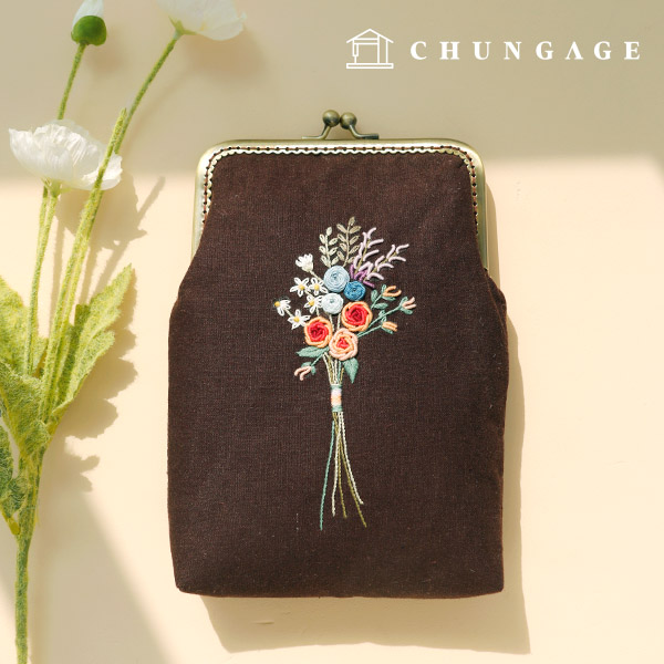 フランス刺繍パッケージDIYキットクロースバック花束フレームCH511862