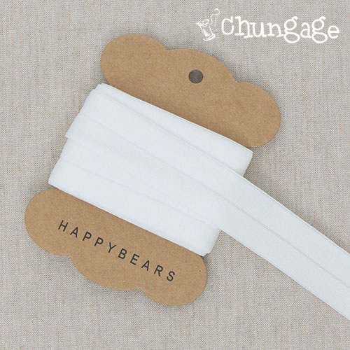 ゴルジ 接バンドバインディング ゴム糸 幅22mm 2ヤード ゴルジホワイト 77288