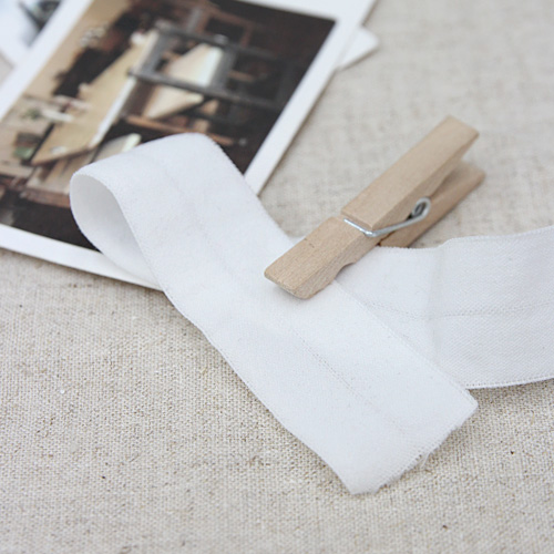 接バンド20mmエラスティックヘアタイホワイト2ヤード