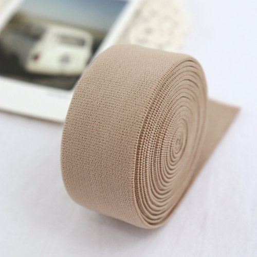 パンツウエストバンドバンドゴムストラップ25mm 2ヤードベージュ