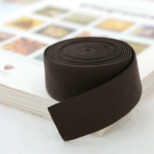 パンツウエストバンドバンドゴムストラップ25mm 2ヤードブラウン