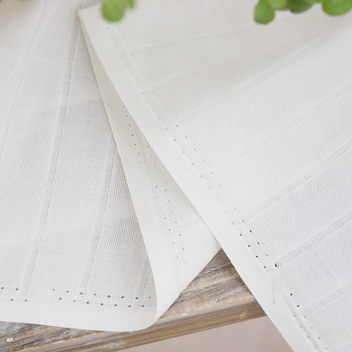 60数二重ガーゼ3cmアイボリーオーガニック