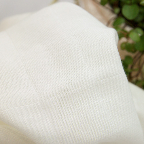 二重ガーゼ40数正方形二重ガーゼアイボリー