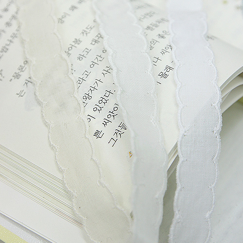 レース生地刺繍レース布綿026両面シャーリング小3種