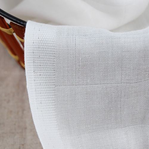 抗菌竹二重ガーゼ白アイボリー