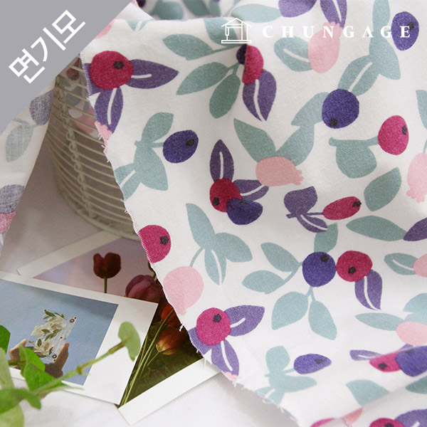 綿起毛生地極細糸北欧コットン20水ベリーマッチ