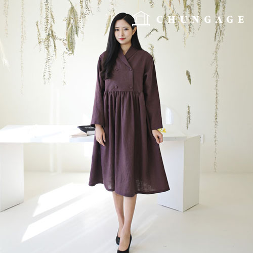 服を作る女性ワンピースショルダーワンピース服パタンP1473