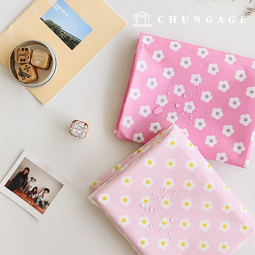 防水キャンディデーポリ防水布大幅花柄2種