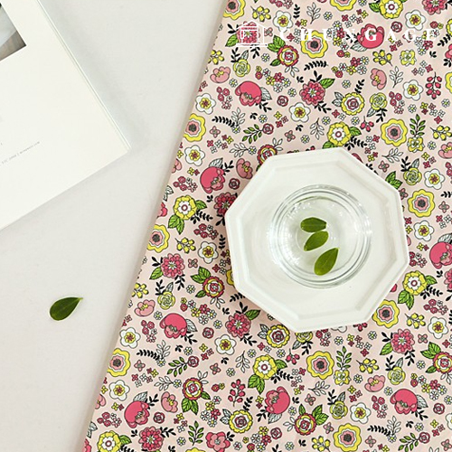 防水セレネフラワーポリ防水布大幅花柄2種