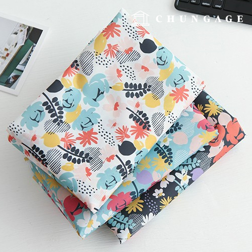 防水ユリポリ防水布大幅フラワー3種