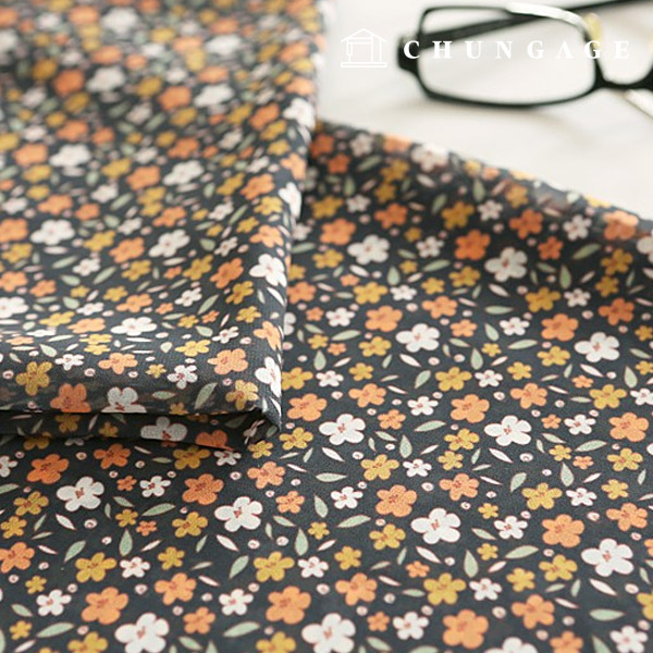 シーポン生地花柄フラワー生地清楚な花広幅シーポン生地025