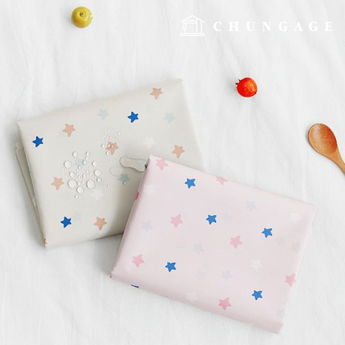 防水ダブルトレンディスターポリ防水布大幅スター2種