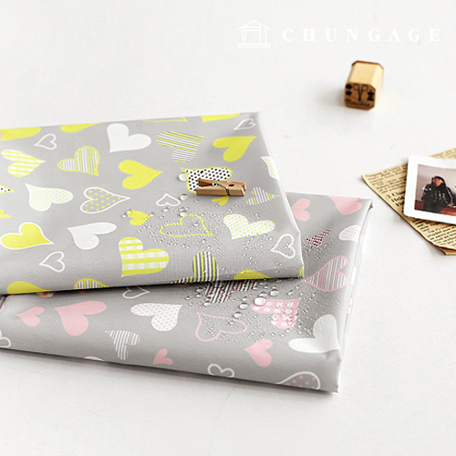 防水ジュテムムポリ防水布大幅ハート2種