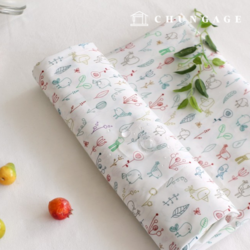 防水図面バードポリ防水布大幅フラワー208