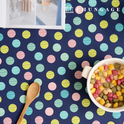 防水ラッキードットポリ防水布大幅パタン223