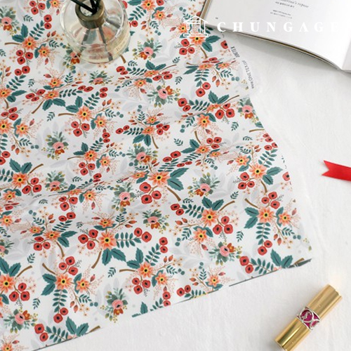 防水グローブローズポリ防水布大幅フラワー206