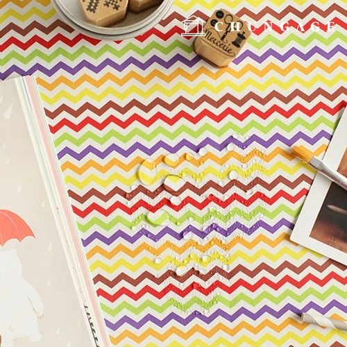 防水トゥルートゥルーポリ防水布大幅ジグザグパターン131