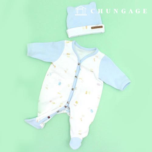 服を作る幼児ボディスーツの帽子服パターンP028