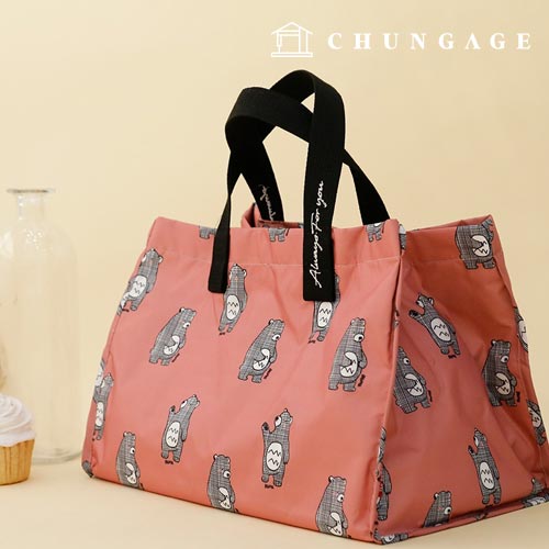 防水布DTP 防水布チェック布 くま生地広幅チェスベア W048