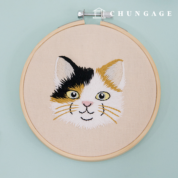 フランス刺繍パッケージDIYキット猫キャッツテイラーCH511387