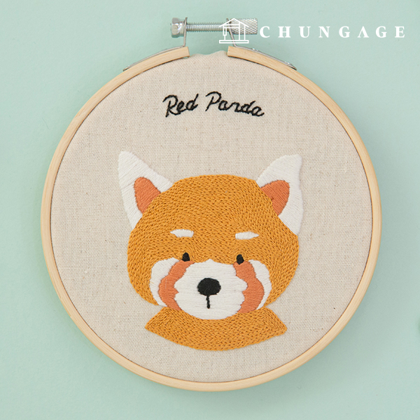 フランス刺繍パッケージDIYキット森の友達パンダCH511381