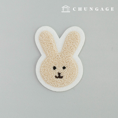 ぬいぐるみワッペンループ ウサギ ブックルパン 125