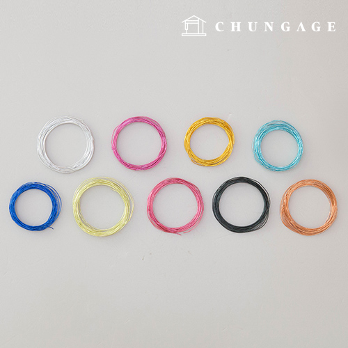 ワイヤークラフトカラーアルミワイヤーワイヤー9種5ヤード