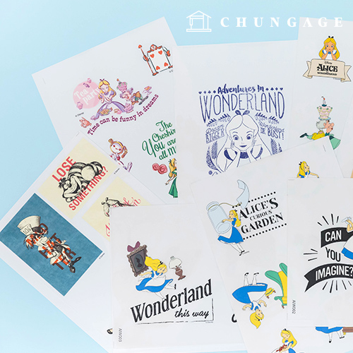 最新トレンドの生地モール 韓国生地モール 1000gage New今日の新生地 衣類転写紙ディズニーアリスエコバッグリフォーム熱転写フィルムステッカー